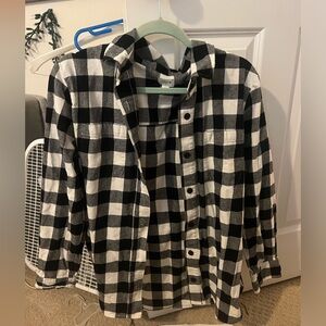 Black and White J Crew Flannel